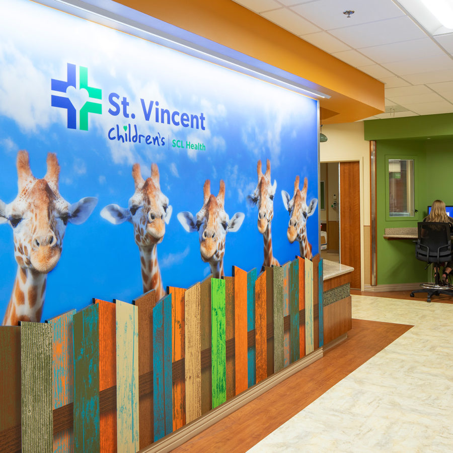 SCL Health St. Vincent Children’s Environmental Graphic Design